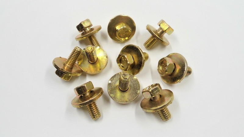 10 BODY BOLTS FOR NISSAN! M.6-1.0 x 16MM 10MM HEX FITS MURANO MAXIMA ARMADA ETC