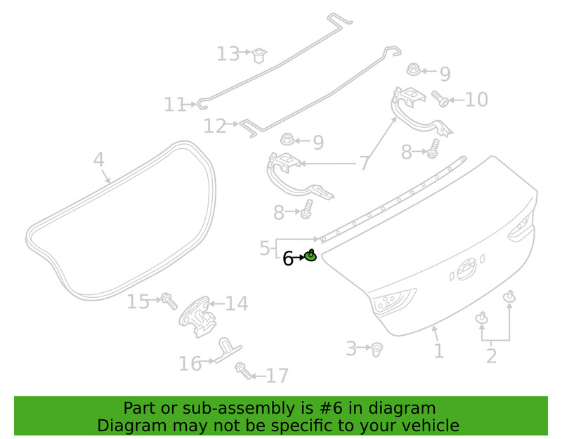 2007-2024 Mazda Select Models 18Pcs Weatherstrip Retaining Clip BP4K-58-762 gallery