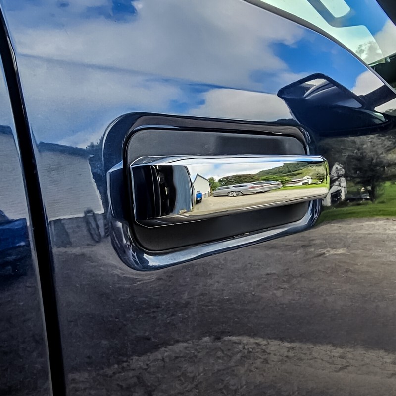 For 2017-2022 Ford F250 F350 F450 Chrome 4pcs Exterior Door Handle Covers Trim gallery