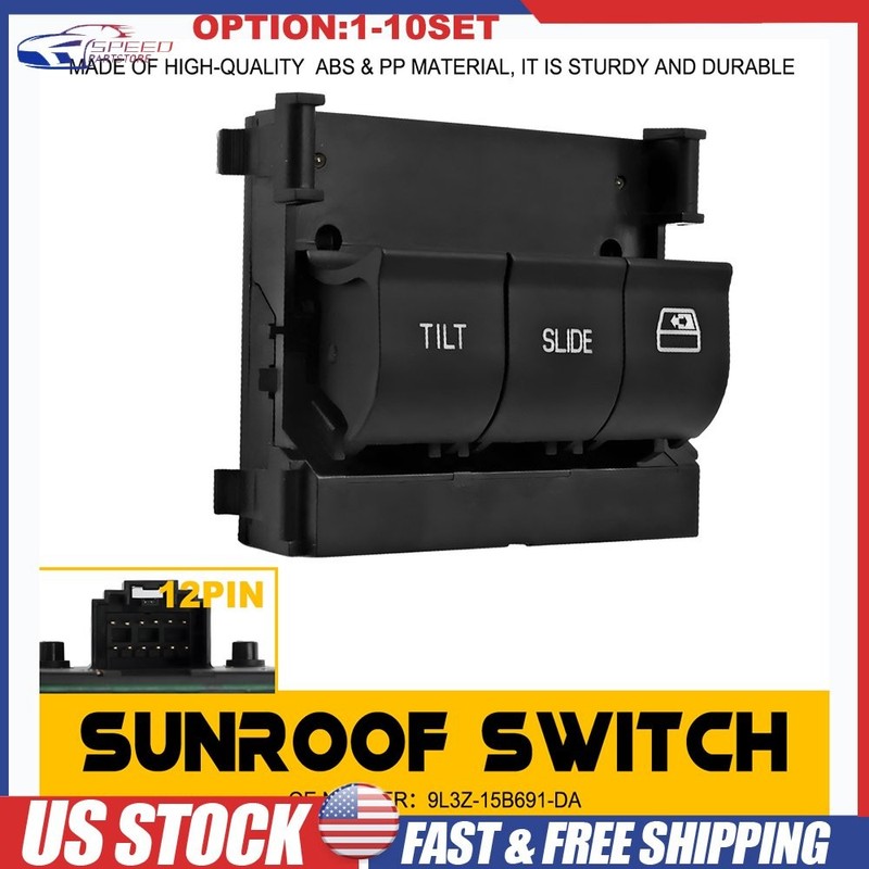 Control Window Overhead Console Sunroof Switch For 2011-17 Ford F-450 F550 1-10X