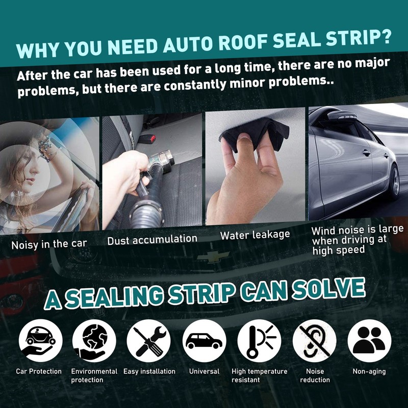 16ft For Chevrolet T Shape Rubber Car Seal Weather Strip Door Edge Moulding Trim gallery