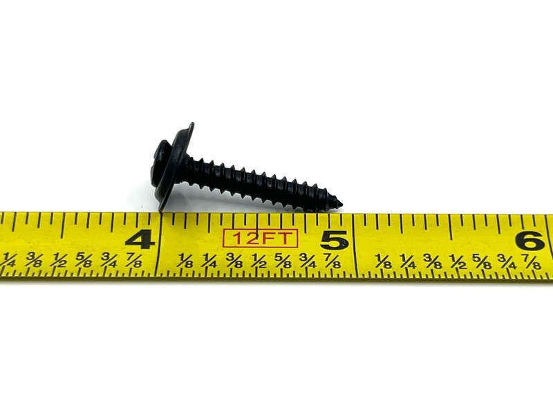 50 pcs #8 x 1" with #6 phillips oval head black finish washer panel screws GM gallery