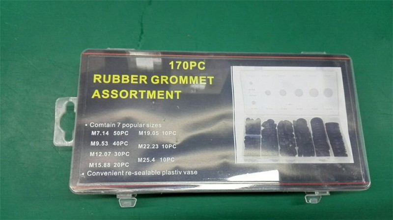 170Pcs Car Rubber Grommet Firewall Hole Plug Set Electrical Wire Gasket Kit gallery