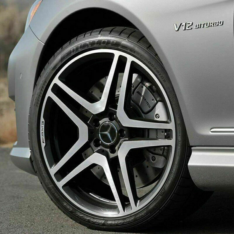 75mm x 4 Wheel Center Hub Caps Emblem NEW Fit For Mercedes Most models Badge gallery