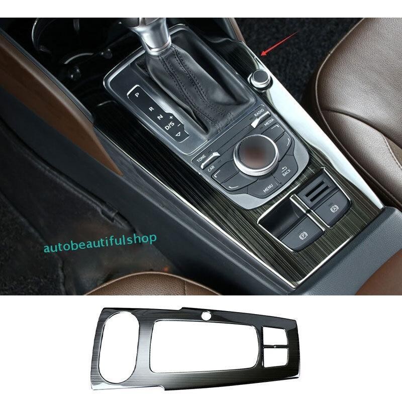 For Audi A3 S3 14-2020 Black Titanium Central Console Gear Shift Panel Trim 1X