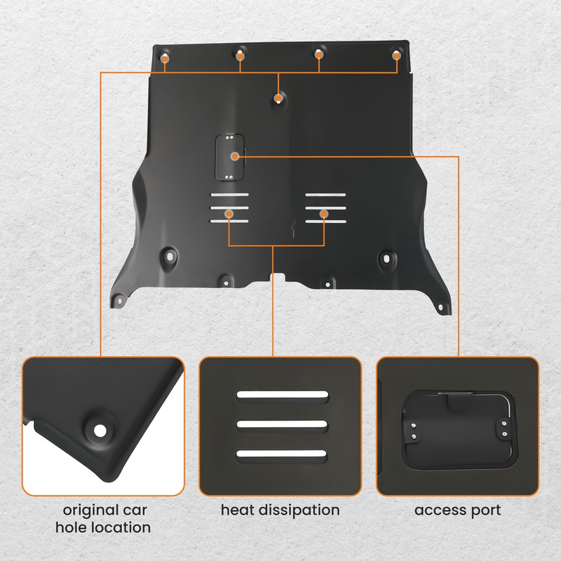 Front Skid Plate Under Engine Guard Cover Fit Tesla Model 3 and Model Y 2018-23 gallery