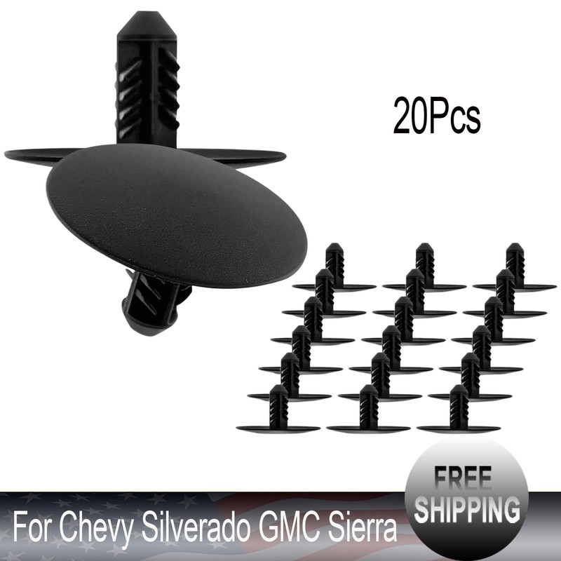 20Pcs Nylon Hood Insulation Retainer Clips For Chevy Silverado GMC Sierra Buick