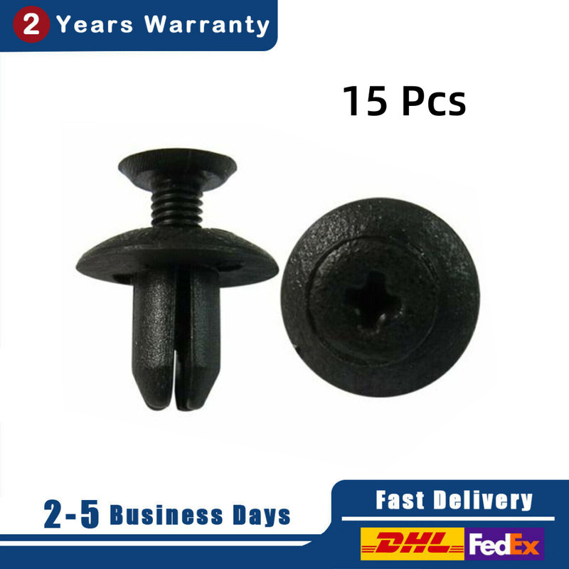 15pcs 5mm Hole Nylon Front Bumper-Seal Retainer Clip 9046705063C0 Fit TOYOTA