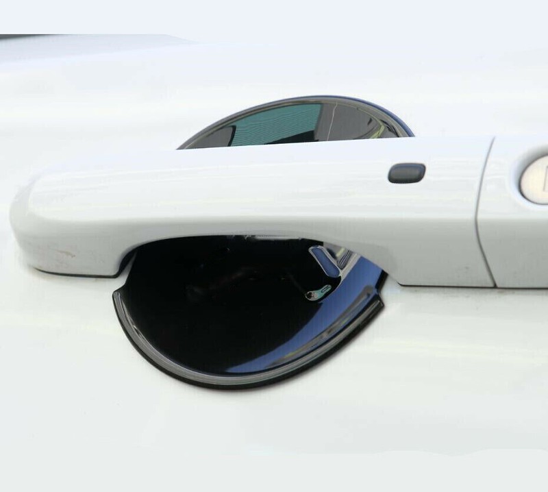 Black Exterior Door Handle & Bowl Decor Cover Trim Kit For 2015-23 Jeep Renegade gallery