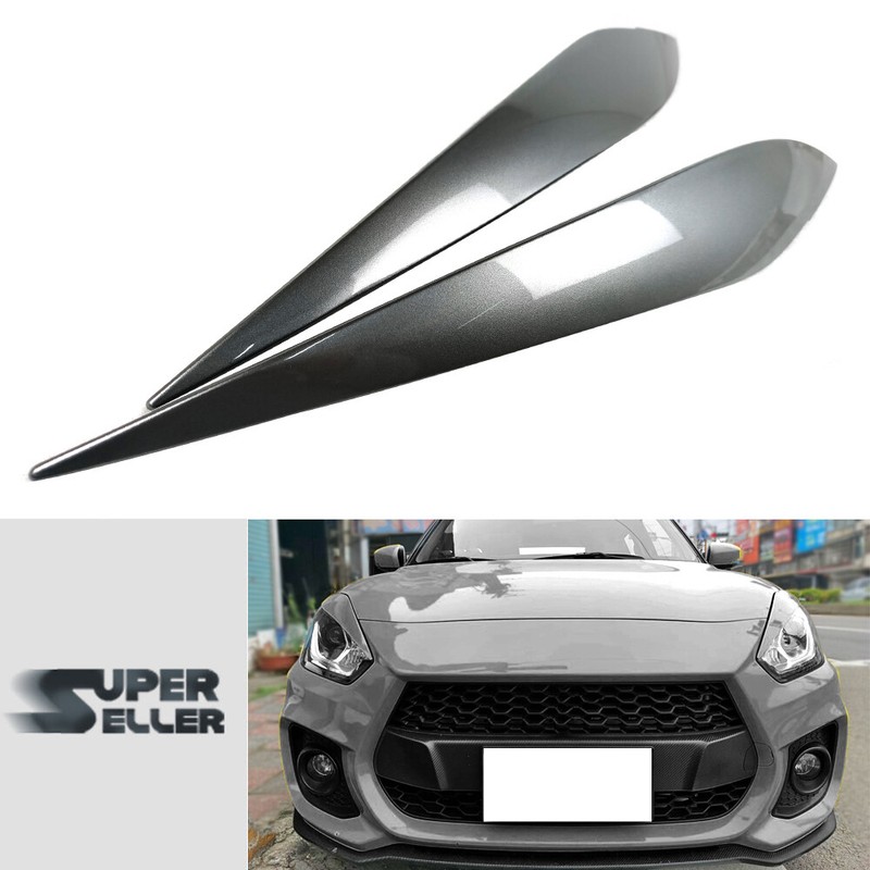 2023 Fits Suzuki Swift 3rd Hatchback Headlight Eyelid Eyebrow Trim Painted #ZNC