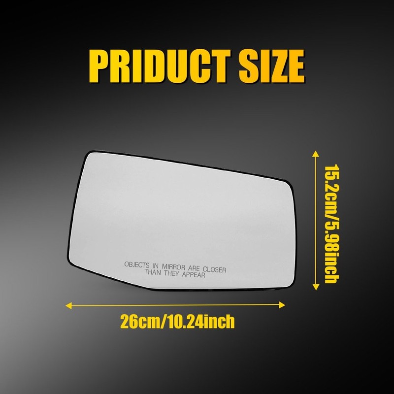 Passenger Side Glass Mirror Assembly For 2020-2024 Chevrolet 2500 Silverado HD gallery