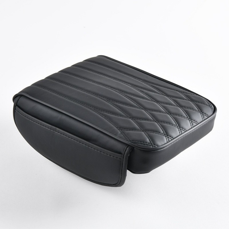 Car Armrest Cover Cushion with 2 Storage Bags Auto Center Console Armrest Pillow