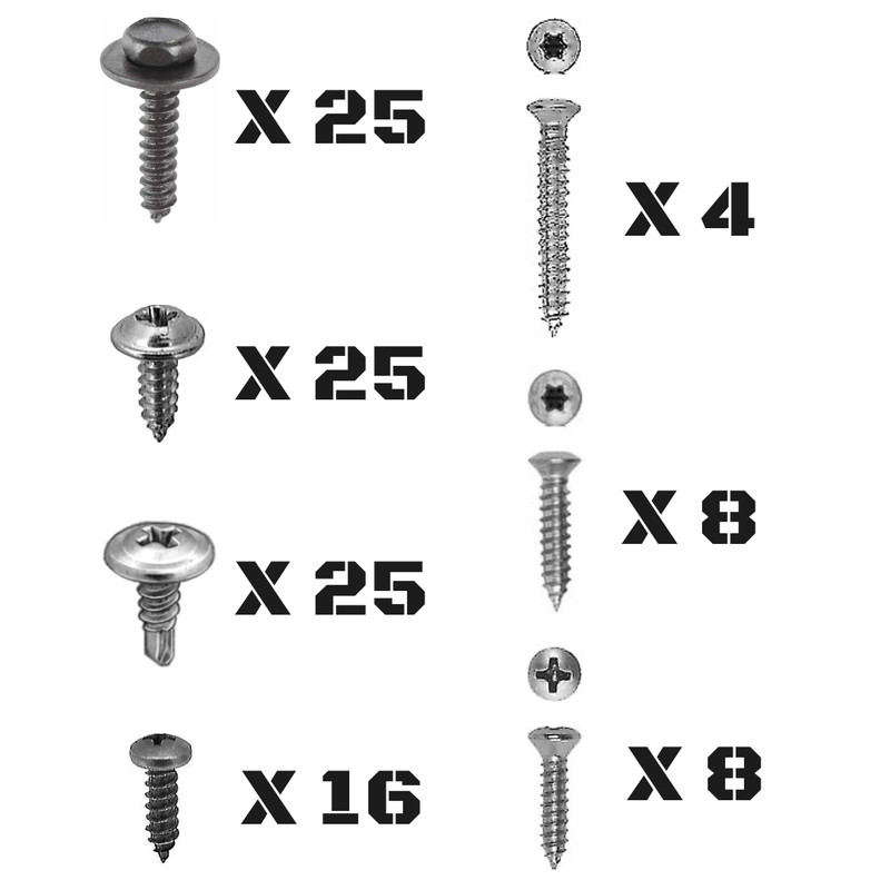 HUMMER Interior Exterior Body Molding Bezel Grille Engine Bay Trim SCREW KIT GM gallery