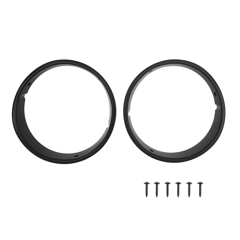 FIT 1997-2006 JEEP WRANGLER TJ PAIR MATTE BLACK FRONT HEADLIGHT RING TRIM COVER
