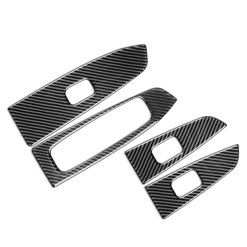 Window Lift Switch Panel Cover For Kia Forte Cerato K3 19-23 Carbon Fiber black gallery