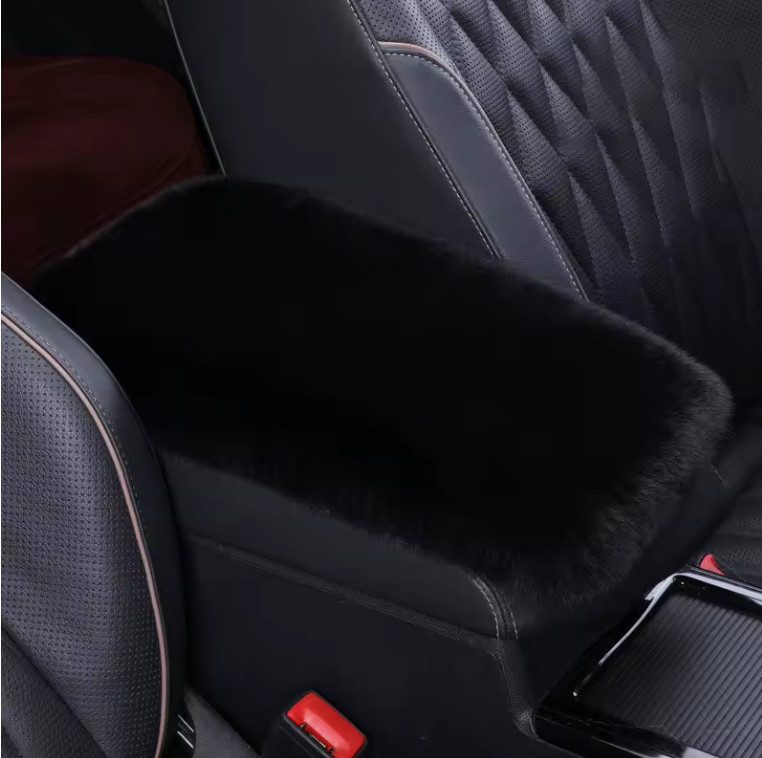 Multicolor Plush Soft Car Armrest Cushion Cover Center Console Pad Mat Universal