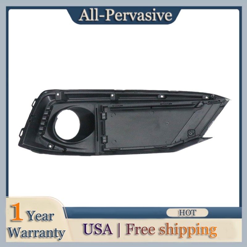 For 2019 2020 2021 Honda Civic Pair Front Bumper Fog Light Cover Black Cover Set gallery
