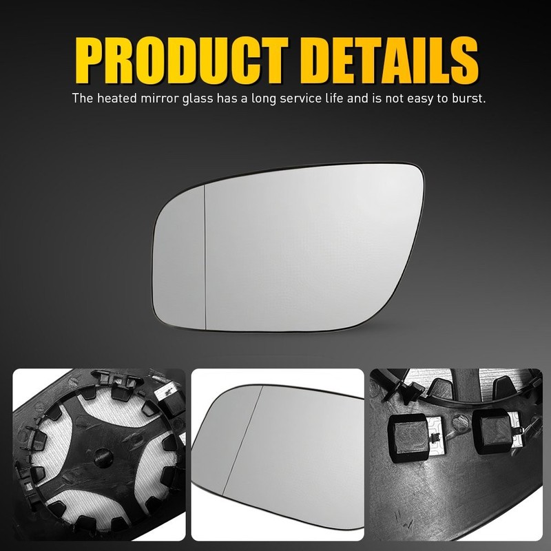 Heated Mirror Glass Fits for 2007 2008 2009 Mercedes-Benz E350 Left&Right NEW US gallery