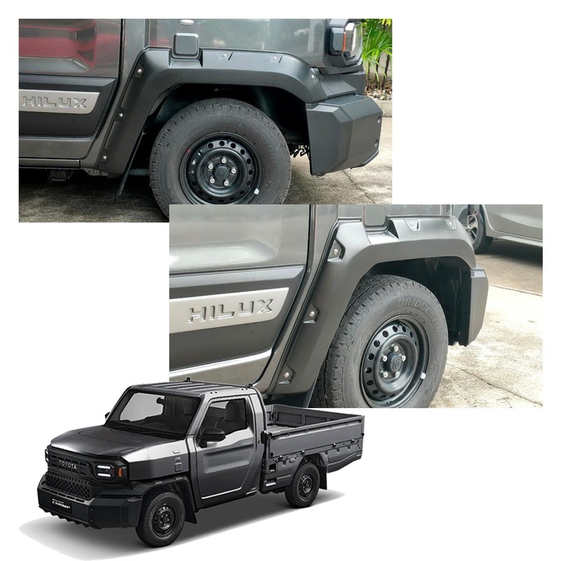 Set Fender Flares Nuts V2 6inch Fits Toyota Hilux Champ Pickup Truck 2023 – ’25