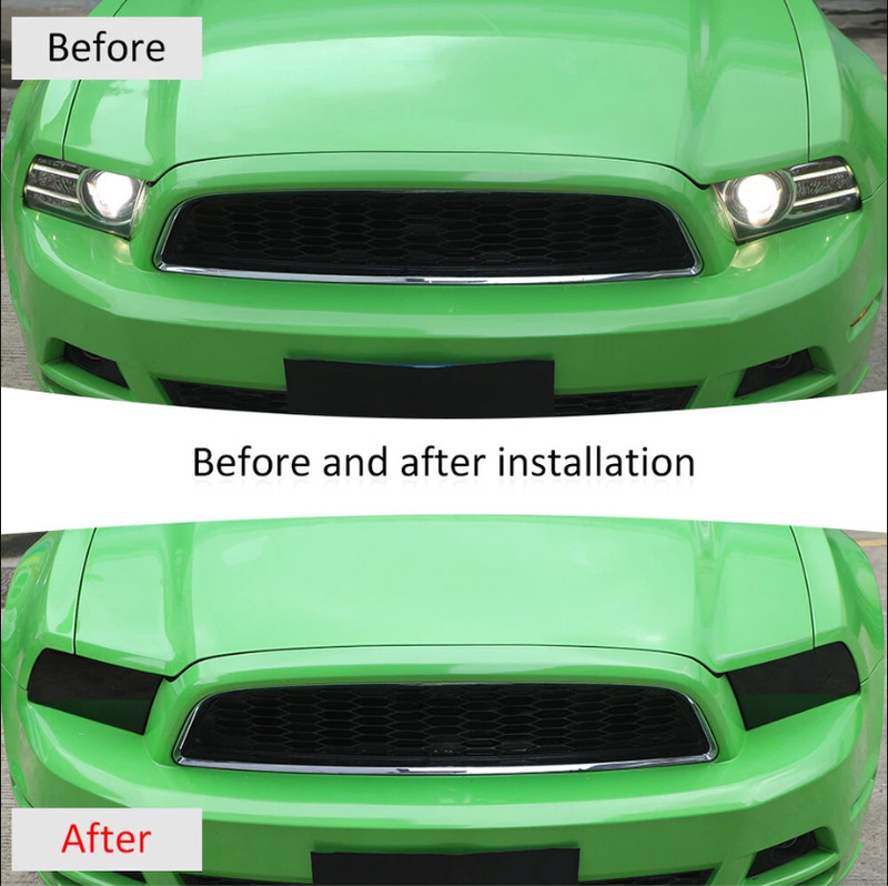 Car Front Headlight Light Lamp Decor Cover Accessories For Ford Mustang 10-14 gallery