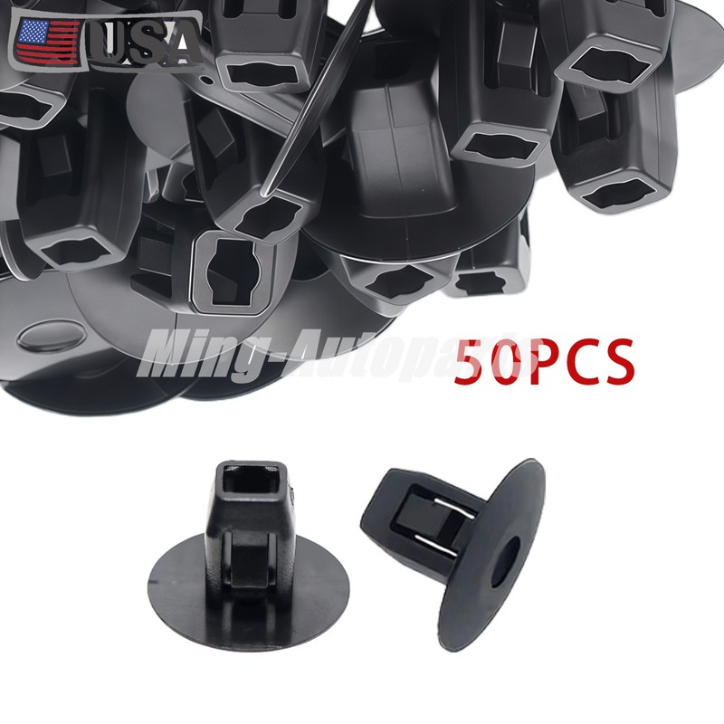 50* Fender Apron Grommet Nut Clips Black Fits Acura ILX MDX Honda CR-V Odyssey