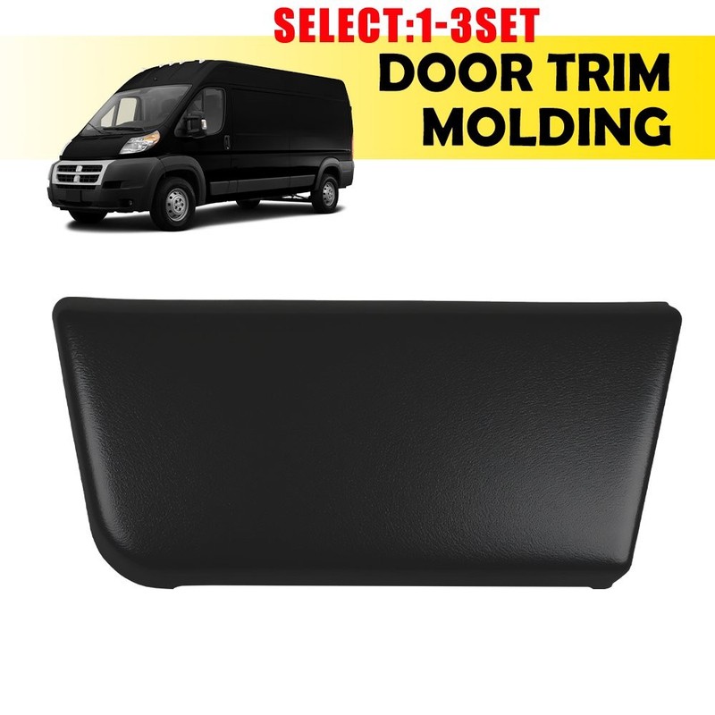 Front Left Door Trim Molding Black Fit Ram ProMaster 2019-2024 1500 3500 LH 1-3X