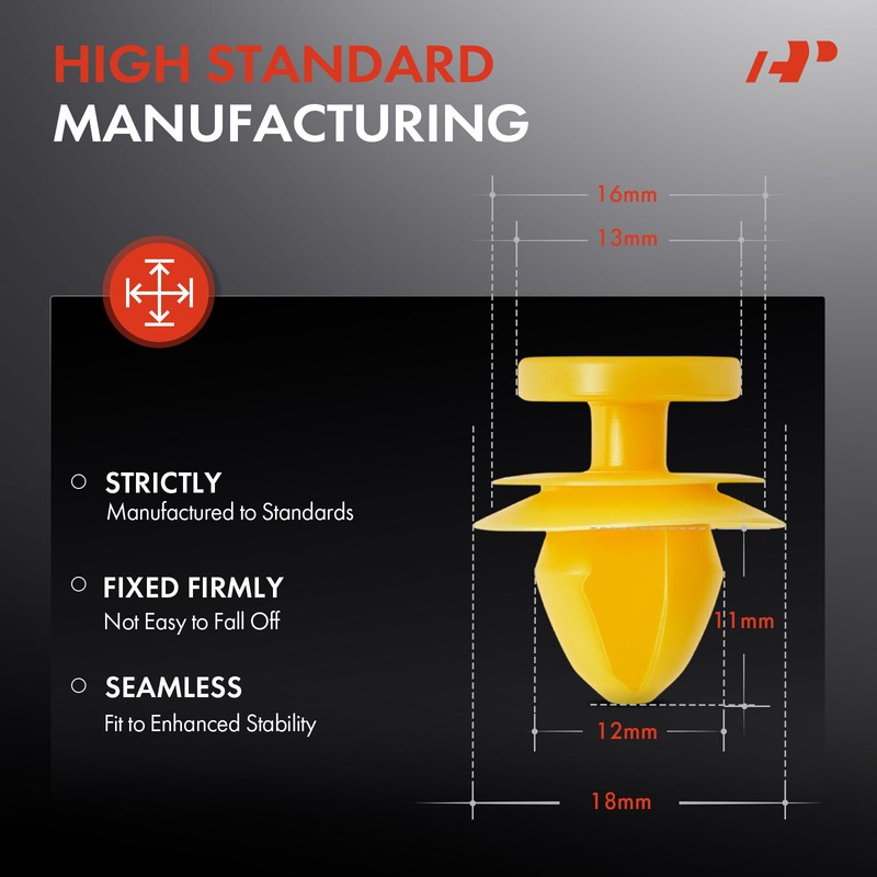 A-Premium 20x 12mm Trim Side Skirt&Sill Rocker Moulding Retainer Clip for Jaguar gallery