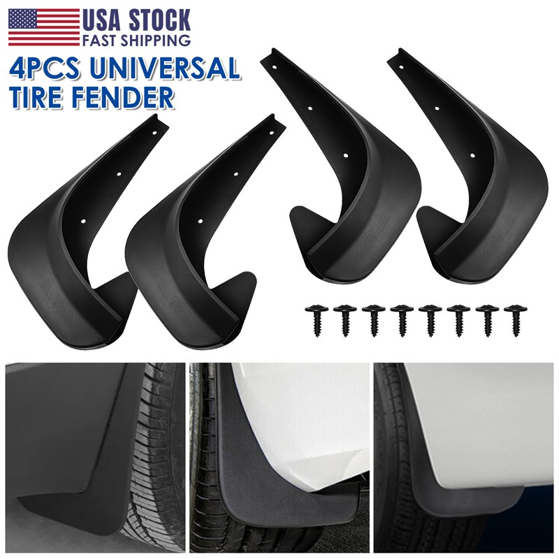 Splash Guards Car Mud Flaps for Front Rear / Tires - Universal Fit Easy Install gallery