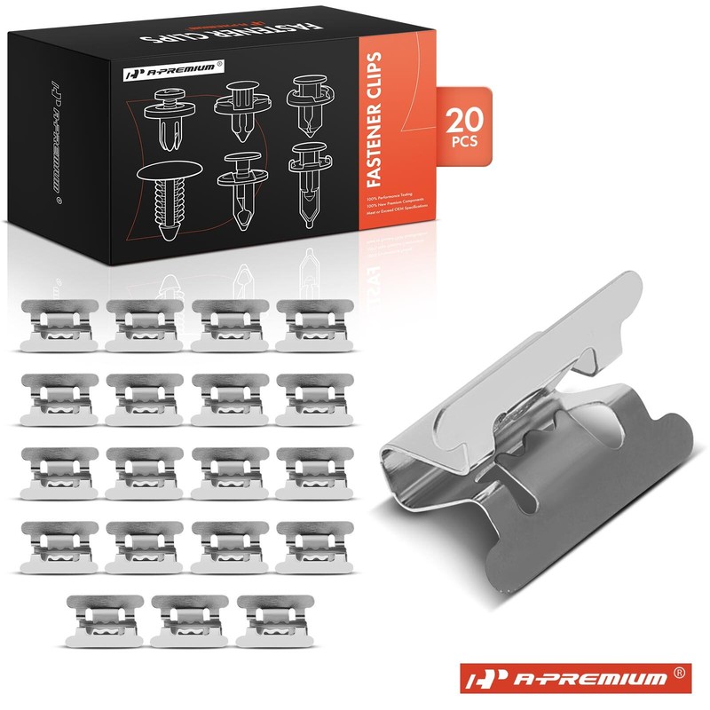 A-Premium 20Pcs 17mm Metal Bumper Cushion Clips Retainer for Toyota Camry Lexus