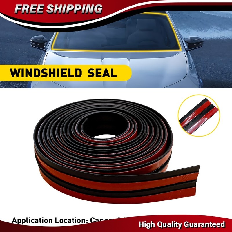 3Mx30MM Car Windshield Rubber Seal Strip T Shape Front Rear Weather Stripping