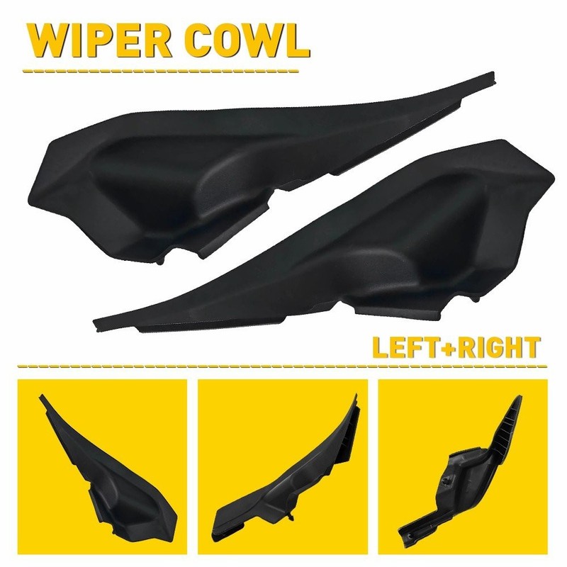 For 14-21 Toyota Tundra/14-19 Sequoia Front Wiper Side Cowl Extension Cover Trim gallery