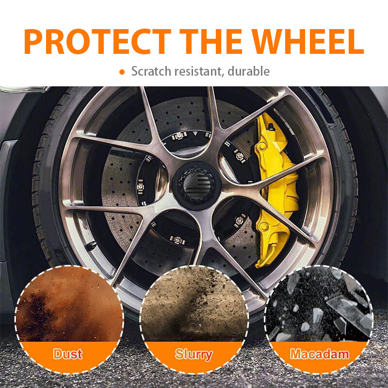 4x 56mm Car Wheel Center Hub Cap Sticker Decal Emblem Sticker Accessorie Black🌸 gallery