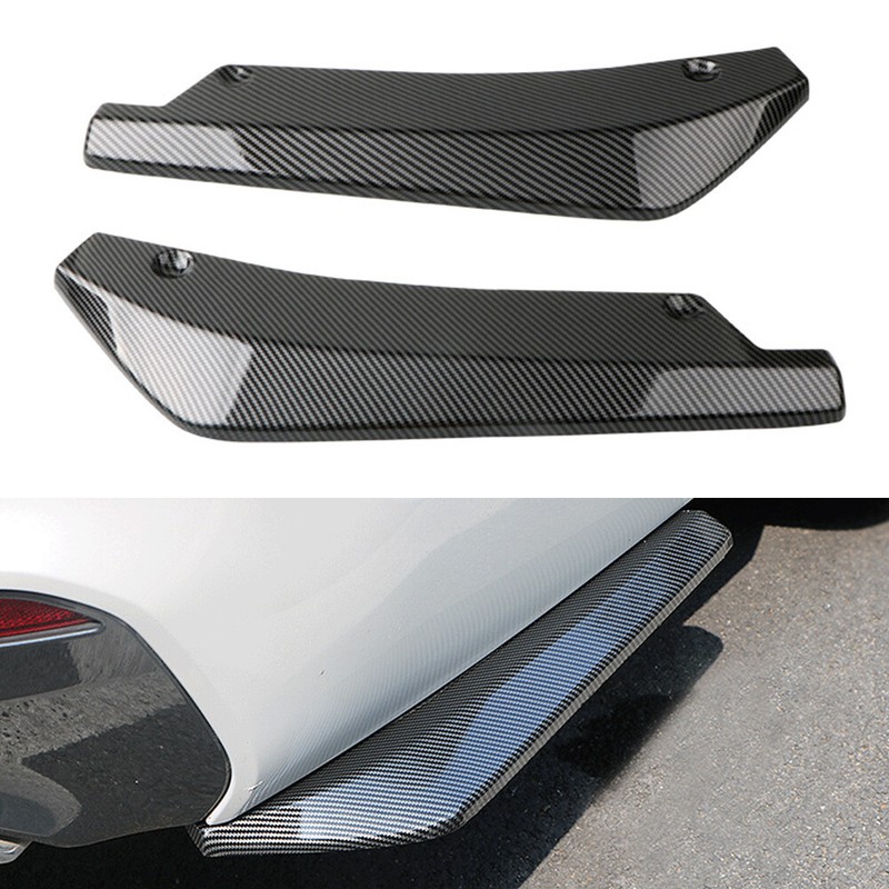 2X For Volkswagen Accessories Rear Bumper Lip Diffuser Splitter Canard Protector