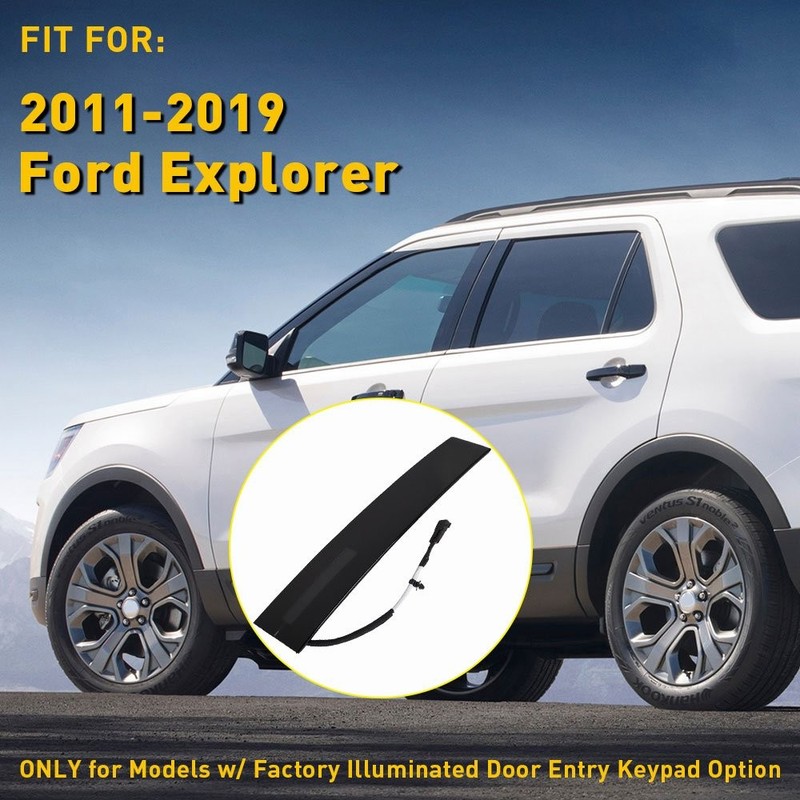 For Ford 2011-2019 Explorer Driver Side Door Entry Keypad Pillar Molding Trim LH
