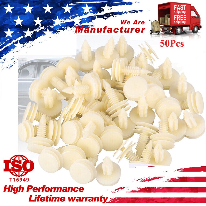 50 Pack Front Door Trim Panel Retainer Clips Replaces For Chevy Buick GMC GM