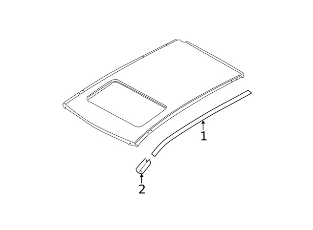 Genuine Nissan Roof Molding 73853-1KA0A gallery