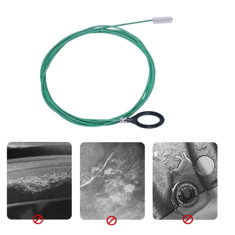 Car Drain Cleaner Flexible Scupper Clean Brush Tool Wiper Wheel Sunroof Dredge gallery