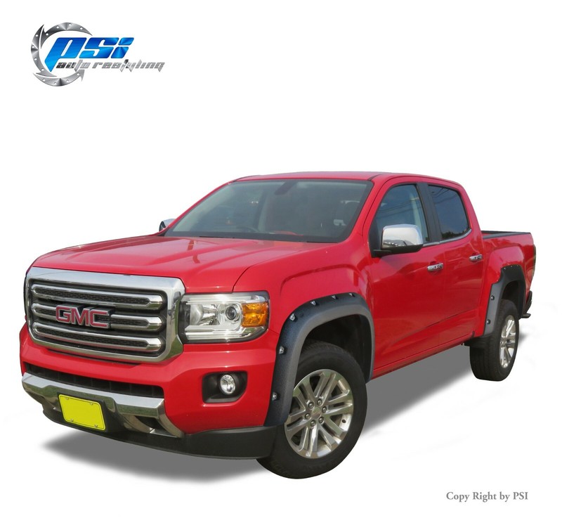 Pocket Bolt Fender Flares Fits GMC Canyon 5’1″ Bed 2015-2021 Textured Finish