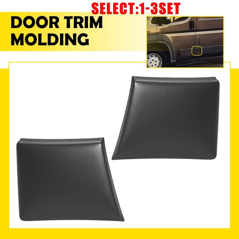 For 2014-18 Ram Promaster 1500 2500 Front Left Right Door Molding Trim Gray 2-6X