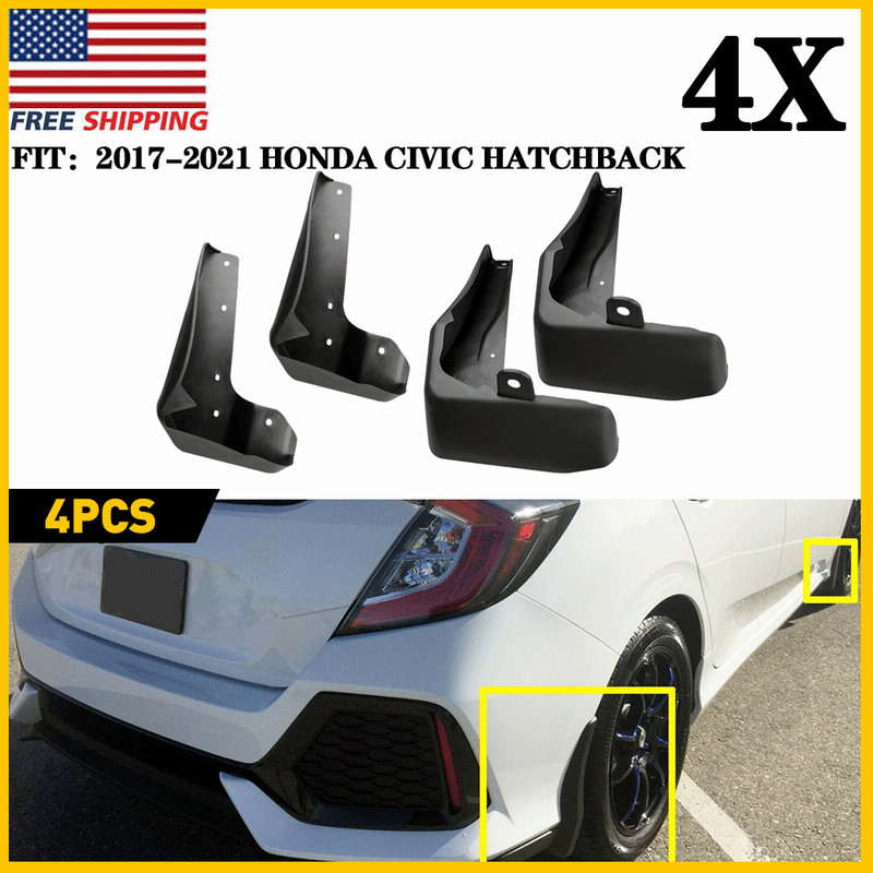 For 10th Gen Civic Hatchback 2017-2021 Splash Guards Mud Flap Car Accessories US