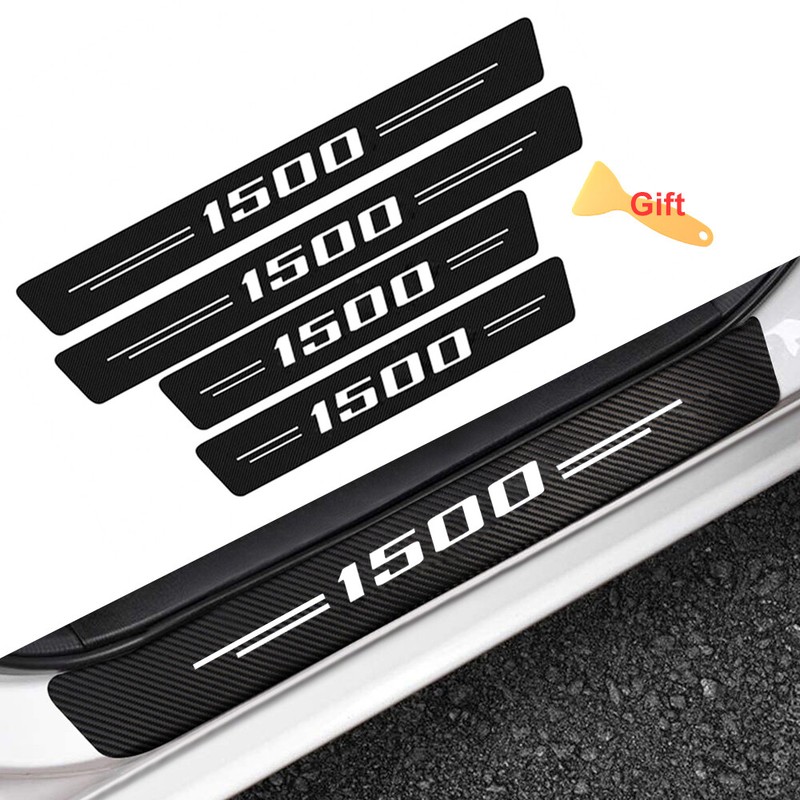 4x For Chevy Silverado Express 1500 Cab Truck Door Sill Plate Protector Covers