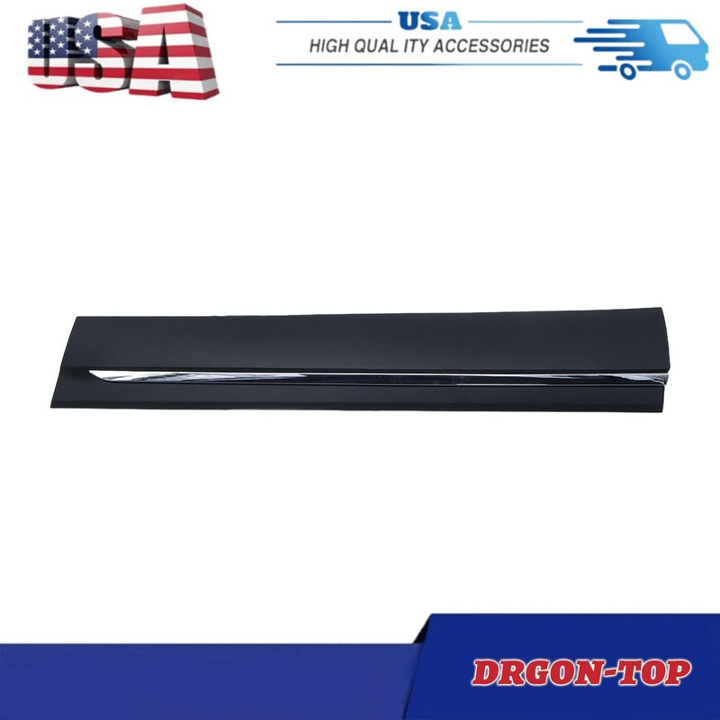 Front Lower Door Molding Trim W/Chrome Molding For 2019-22 Honda Pilot Passenger
