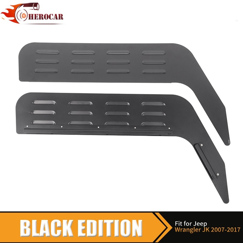 Front Window Glass Louvers Air Vent Cover For Jeep Wrangler JK 07-18 Accessories