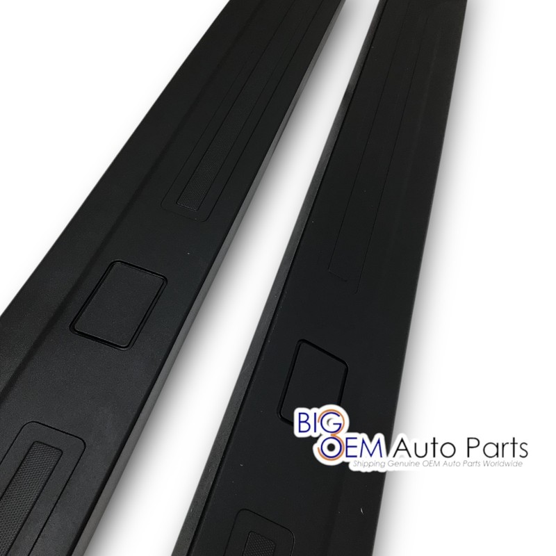 OEM new Silverado Sierra Truck HD Dually 8' Long Bed Rail Cap black Moldings Set gallery