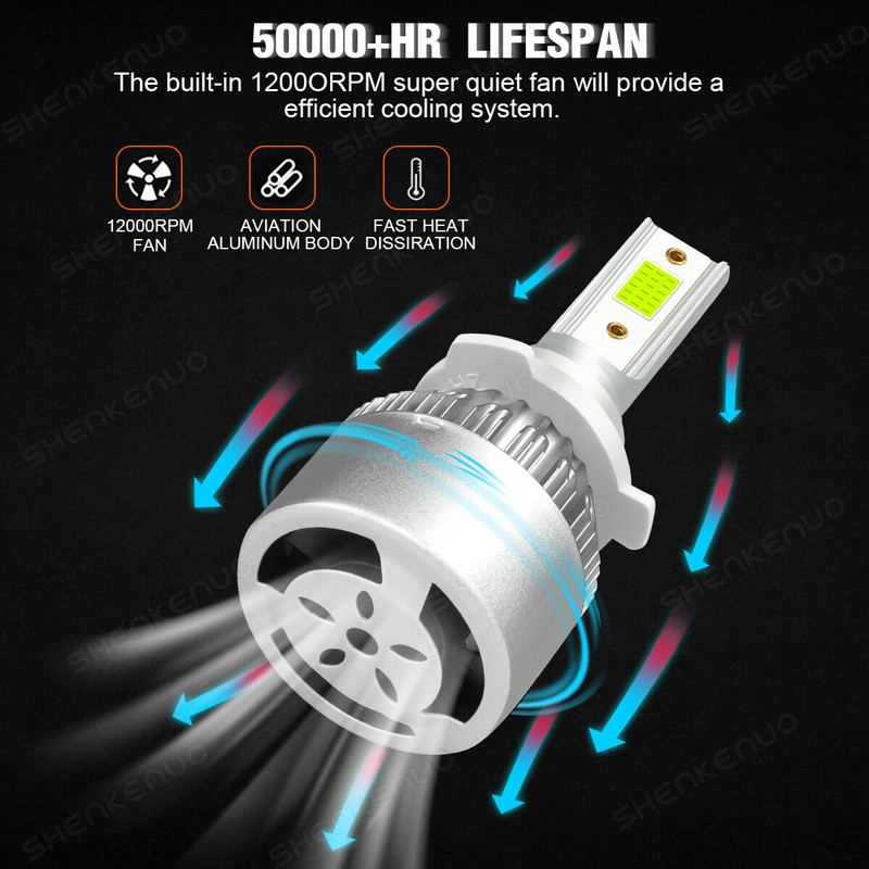 For Toyota Camry 2007-2018 - 4PC 8000K LED Headlight Bulb High Beam + Low Beam gallery