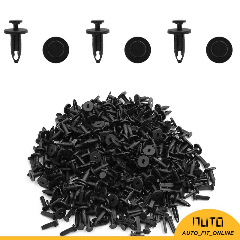 200Pcs 7mm Hole Dia Plastic Rivet Fender Push Pin Fastener Clips Custom for Car gallery