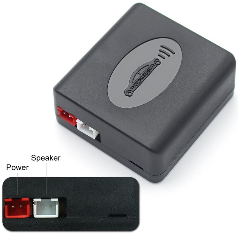 4 Parking Sensor Car Reverse Backup Radar Kit Flat Sound Alarm Buzzer Adjustable gallery