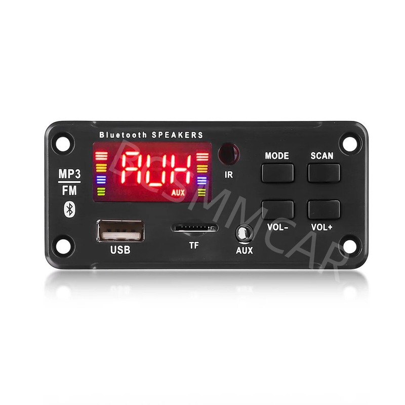Car Bluetooth 5.0 Decoder Board MP3 Player Power Amplifier AUX FM Radio Module