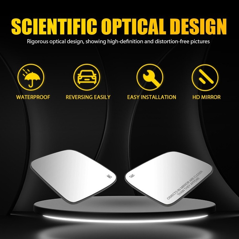 Heated Side Mirror Glass with Blind Spot For 2011-22 Jeep Dodge Left Right 2-10X gallery