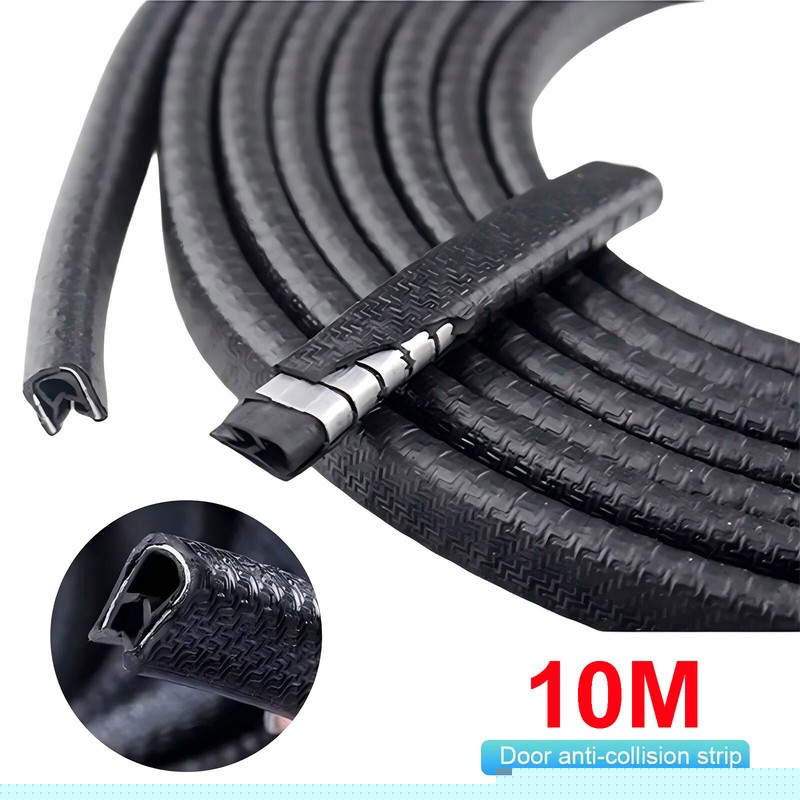 10M / 32ft Car Door Edge Trim Guard Molding Rubber Seal Strip Scratch Protector*